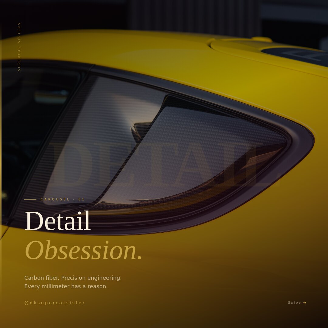 Detail Obsession — carbon-fiber study editorial by @supercarsisters_usa